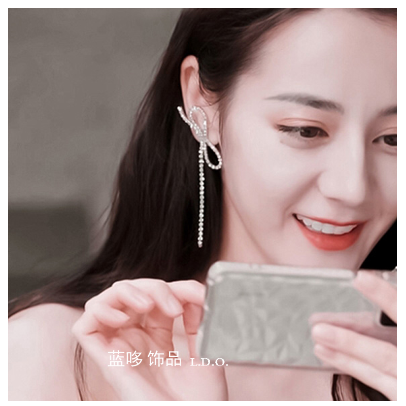 蓝哆 迪丽热巴同款耳环乔晶晶蝴蝶耳饰你是我的荣耀无耳洞耳夹款