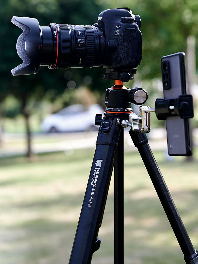 JEBAO HERACLES405+X2 특수 모양의 중심 축 삼각대 특수 모양의 다리 튜브 삼각대 SLR 카메라 전문 사진 이미지 브래킷 팬 틸트 보관 한 손 그립 알루미늄 합금 삼각대