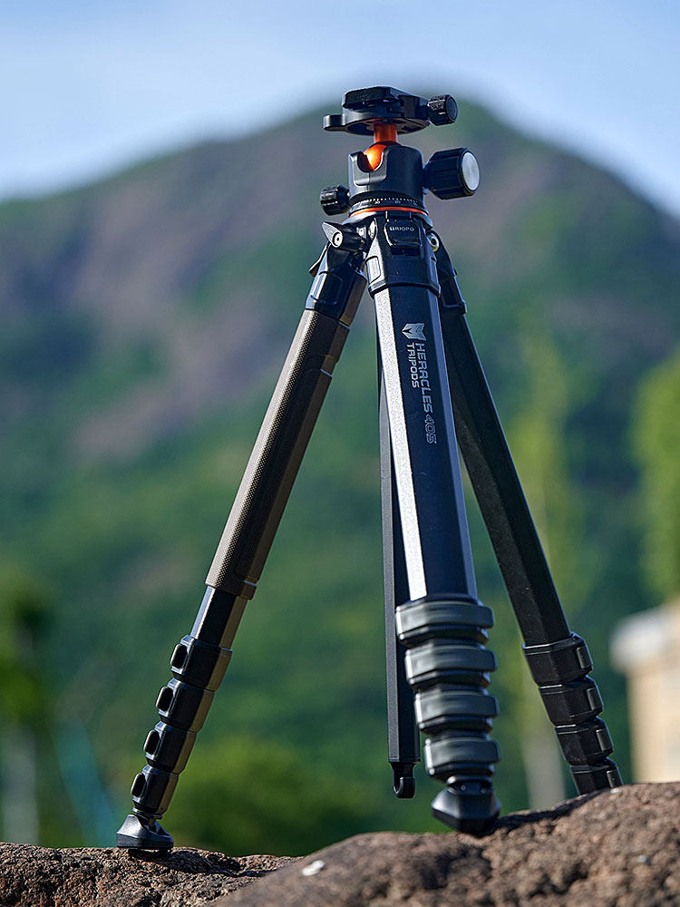 JEBAO HERACLES405+X2 특수 모양의 중심 축 삼각대 특수 모양의 다리 튜브 삼각대 SLR 카메라 전문 사진 이미지 브래킷 팬 틸트 보관 한 손 그립 알루미늄 합금 삼각대