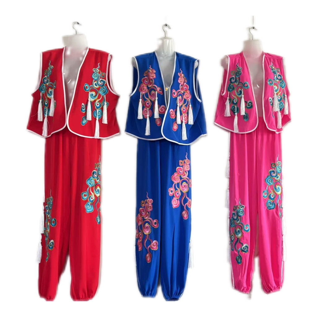 新款广场舞服装女中老年春秋跳舞表演出服秧歌舞伞舞民族舞