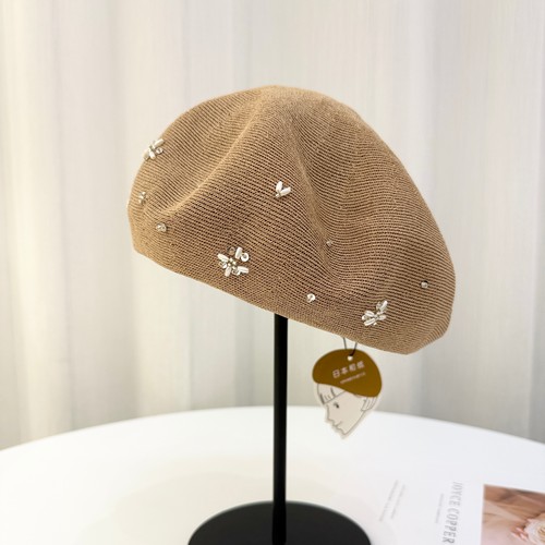 日本和纸贝雷帽女2026新款春夏季高级显脸小画家帽洋气好看蓓蕾帽