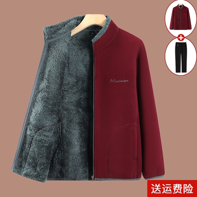 妈妈装冬季加绒加厚棉衣外套百搭