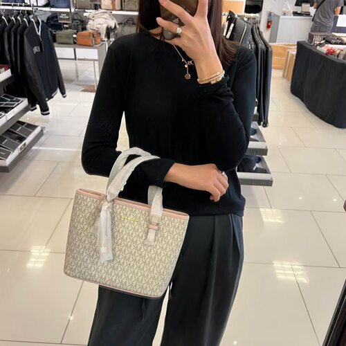 MK老花妈咪拉链小号托特包