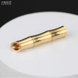 Медный бамбуковый дорожный латунный металлический свисток ручной работы, брелок для тренировок