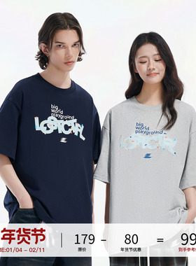 LOSTCTRL原创潮牌logo字母贴布五彩绣花短袖T恤男女夏季宽松