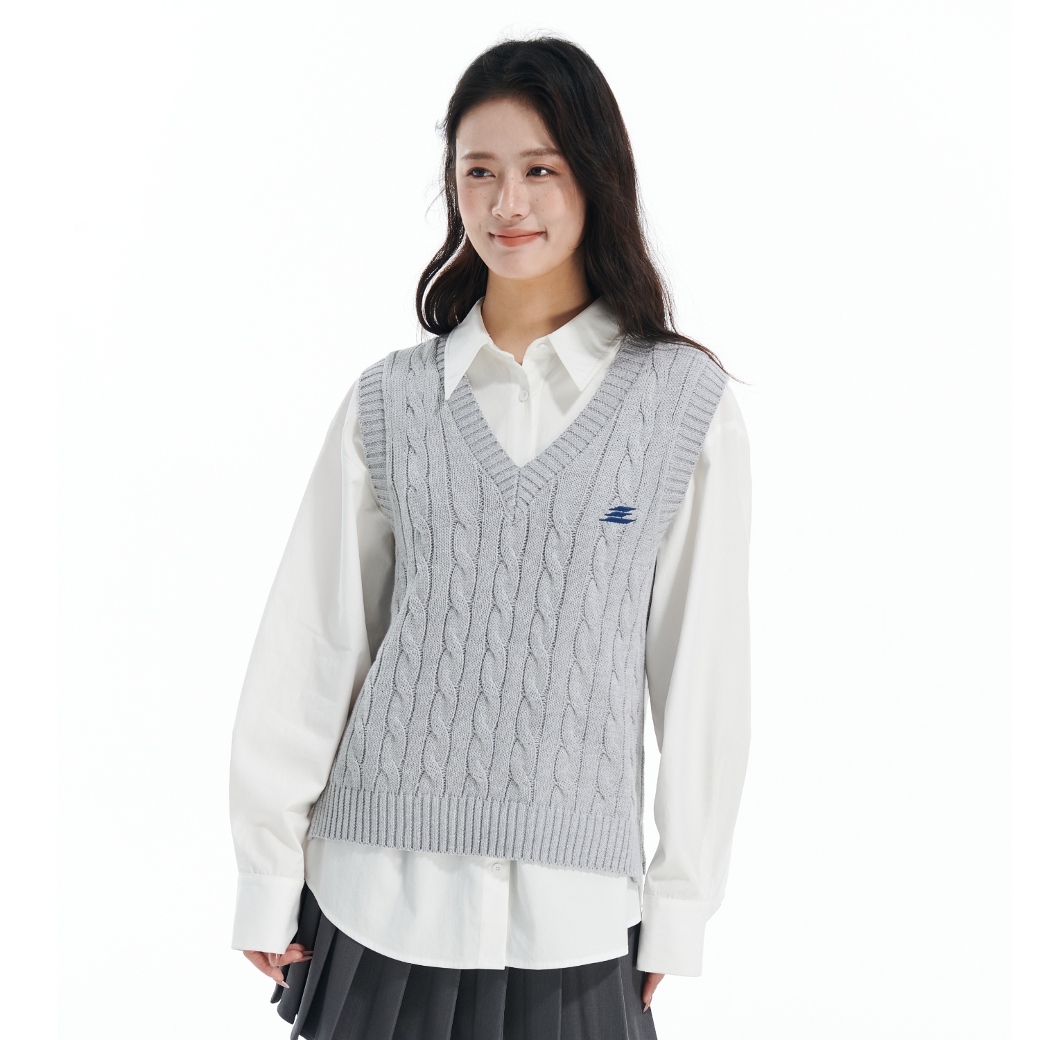 麻花针织马甲lostctrl冬季