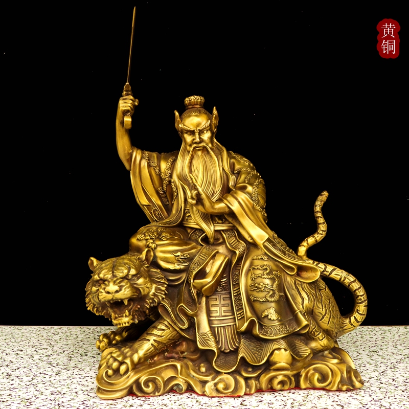 赵云骑虎像摆件家居客厅玄关装饰