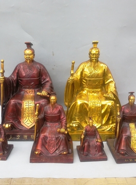 纯铜摆件神农氏人文始祖风工艺品
