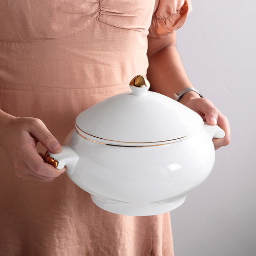 双耳大汤盅宫廷佛跳墙位上盅