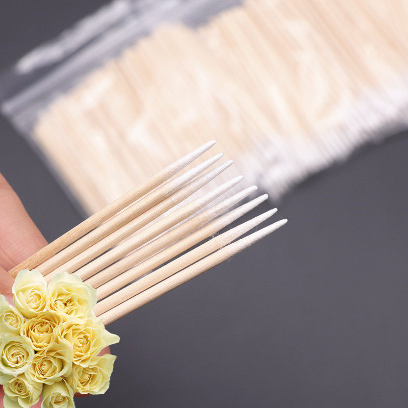 粘土专用diy 尖头棉签细牙签专用木棒一次性尖嘴单头小棉花签棉棒