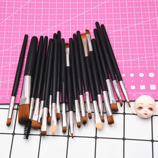 超轻粘土腮红刷色粉刷化妆刷 20只OB11娃头制作BJD模型上妆工具