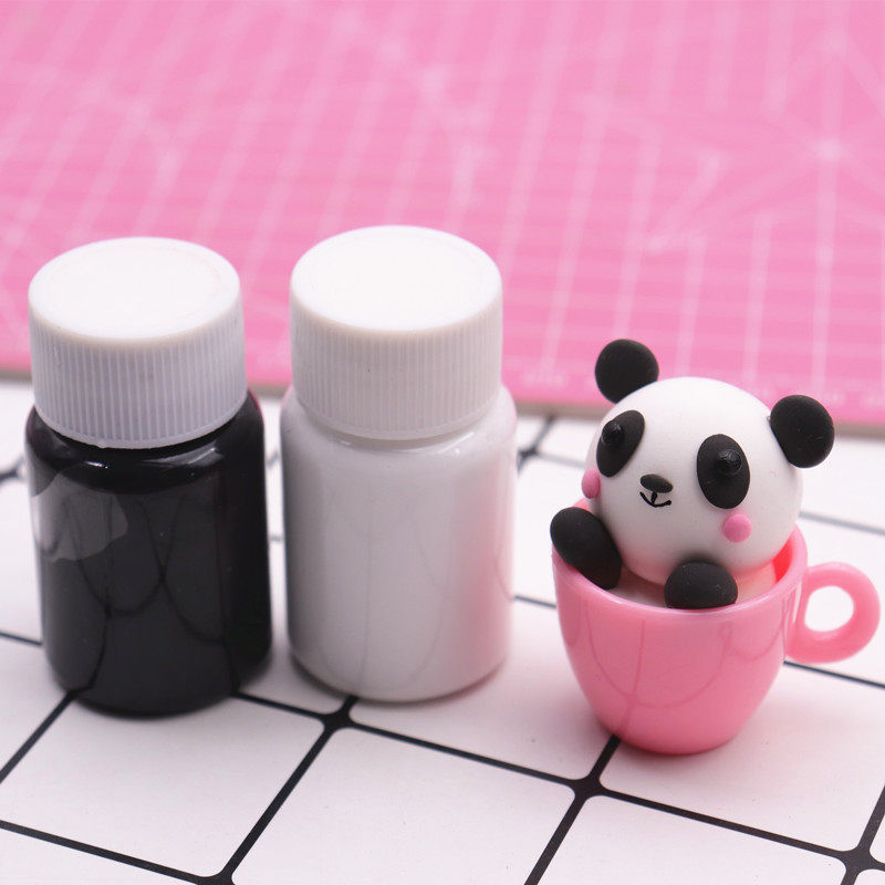 温莎牛顿丙烯颜料 20ml分装 黑白补充装超轻粘土手办角色上色颜料