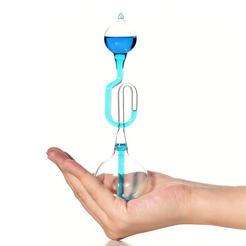 创意玻璃爱情温度计感温瓶沸腾球科学科教减压玩具桌面摆件礼物