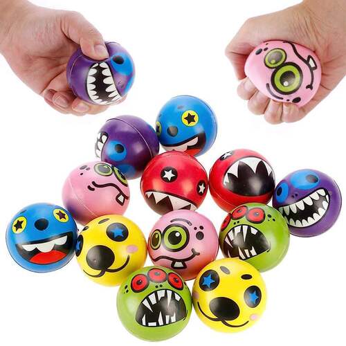 创意新奇减压鬼怪脸表情球挤压球发泄解压大人儿童朋友玩具礼物