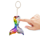 创意彩色美人鱼尾巴亮片钥匙扣包包挂件女士箱包挂饰儿童玩具礼物