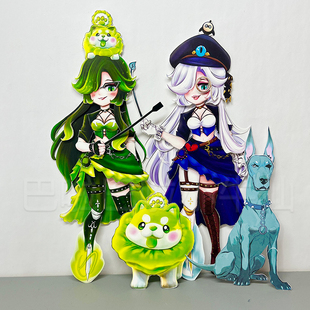 菜狗魔警艾琳困兽雷蒙德疯象哑女小丑全身可动纸片人DIY手工材料