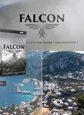 FALCON大疆无人机DJI Inspire1Phantom3航拍D-Log视频调色lut滤镜