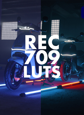 视频调色预设高质量电影风格REC709高动态范围LUTS达芬奇PR/FCPX