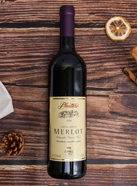 塞尔维亚 黑山红酒  美乐干红葡萄酒维拉 入口柔和 MERLOT
