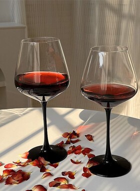 高脚杯ins高颜值红酒杯鸡尾酒高级感家用情侣礼物勃艮第葡萄酒杯