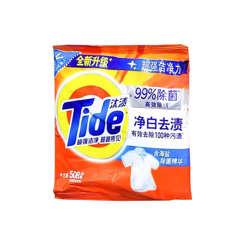 汰渍洗衣粉508g海盐净白去渍