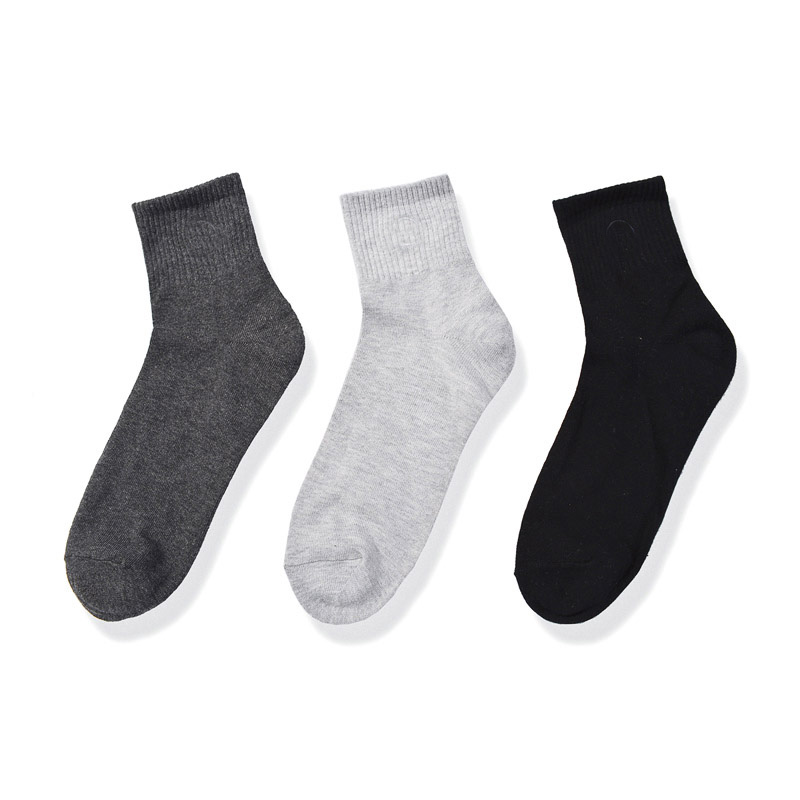 中筒运动弹力男士袜子