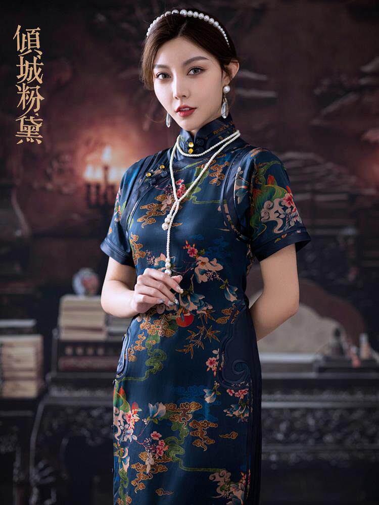 裙子旗袍桑蚕丝香云纱