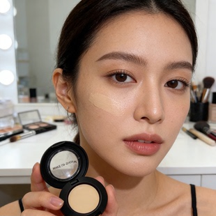 提亮泪沟打造高光立体妆容 提亮面部塑造精致轮廓 米色遮瑕膏 MUS