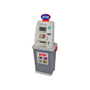 playgo贝乐高仿真ATM存取款机可插卡 儿童益智早教过家家玩具