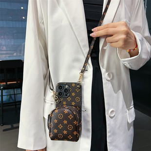 零钱包适用于华为nova15手机壳14背的书包13se装卡套15pro插卡夹12pro背带包11pro挎肩绳10pro精孔斜跨背带绳