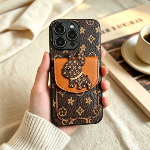 皮质全包插卡套手机壳