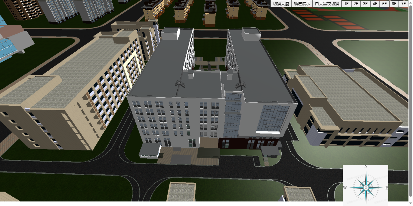 three.js楼层动画