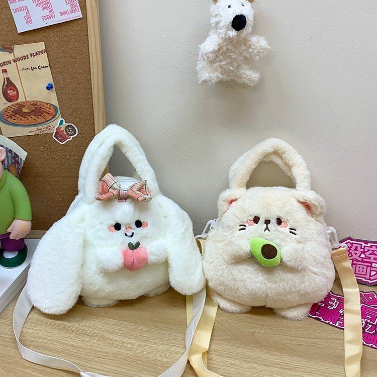 2024冬季新款通用款女包均码其他丝绒单肩斜挎手提包2024年冬季拉