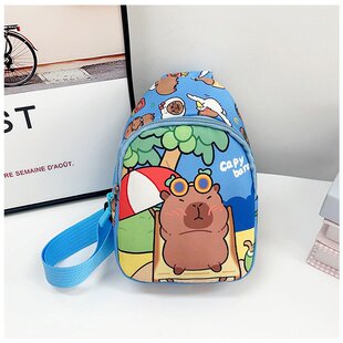 幼儿园胸包新款 卡通可爱印花大容量高颜值小学生休闲百搭零钱包