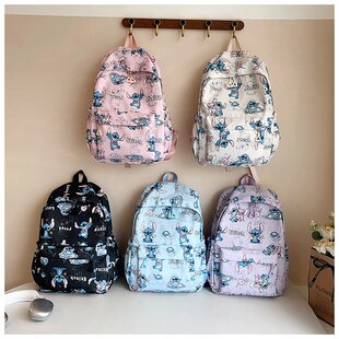 2025新款Stitch史迪仔可爱背包双肩旅行包潮流背包星际宝贝书包女