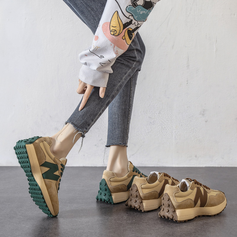 ZASAFRAN ITS SO GOOD TO WEAR THAT YOU DONT WANT TO DRAG  GREEN DADDY SHOES WOMENS THICK SOLE 5CM VERSATILE CASUAL SHOES CASUAL SPORTS