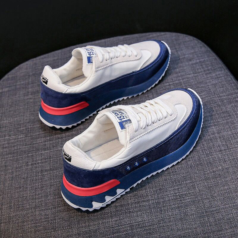 ZASAFRAN FELL IN LOVE HER IN THE INCONSPICUOUS CORNER OF PARIS STREET SHOOTING FLAT 3CM BREATHABLE LITTLE WHITE CASUAL SHOES