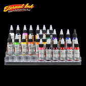 伊特若进口伊特诺彩色纹身色料14 刺青颜料鲜艳架杯 25色美国原装