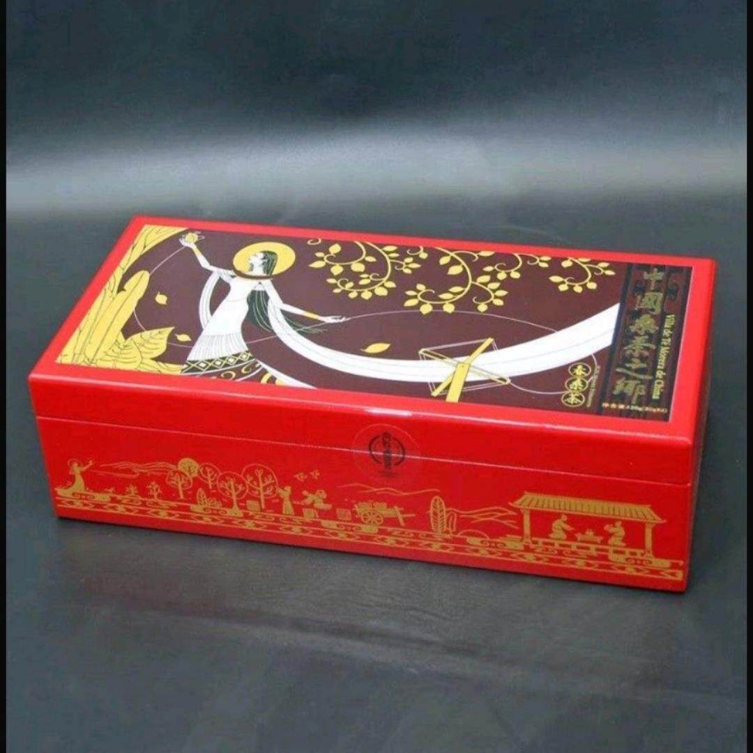 尚好露茗 南充特色春桑茶红色高档礼盒漆礼盒装桑叶茶嫩芽120克