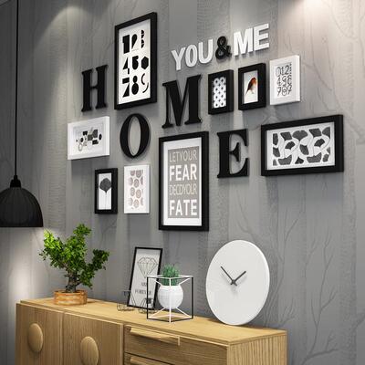 包邮【金零点2204】夏塞里奥实木相框照片墙/相框墙/相框组合