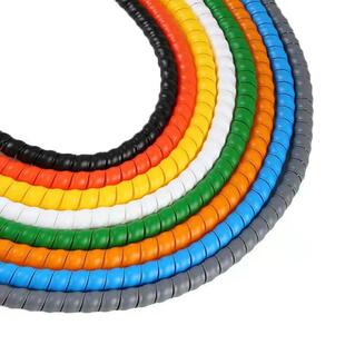 液压油管高压胶管螺旋保护套洗车水管电线电缆软套管包线管缠绕管