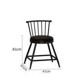 北欧现代酒吧创意简约吧台椅椅家用靠背椅子奶茶店前台铁艺高脚凳