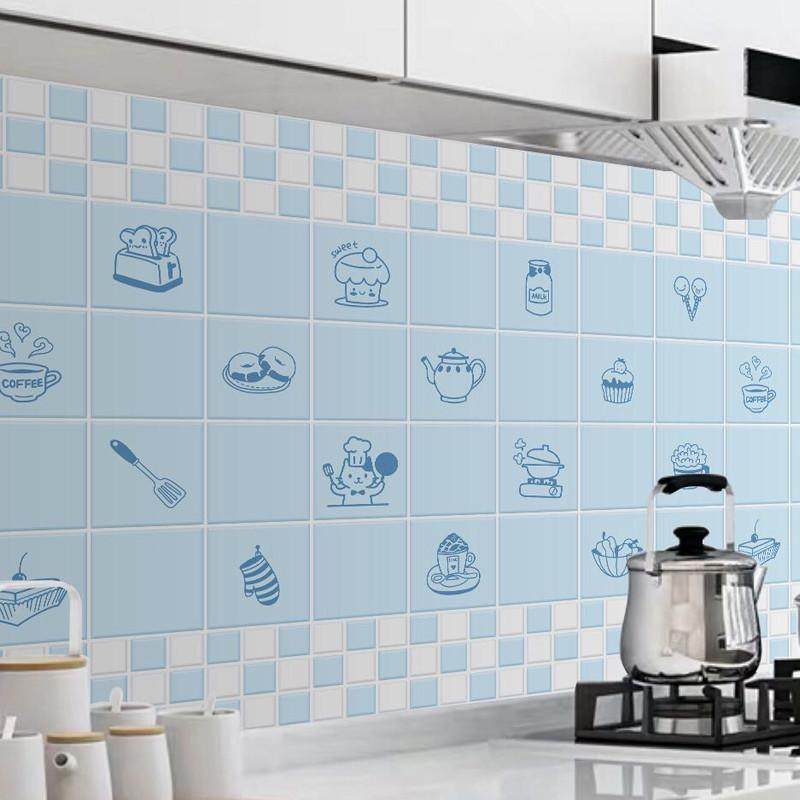 厨房贴纸防水防油自粘防火防油烟耐高温卡通墙贴灶台墙壁瓷砖墙纸,家居饰品,软装墙贴,淘宝优惠券,粉丝福利购,淘宝优惠卷