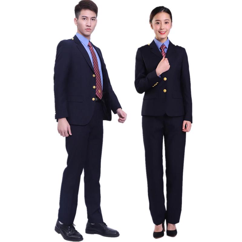 新款铁路制服春秋男女套装工作服23式铁路局服装24款新式路服