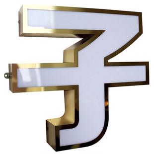 迷你字发光字招牌门头制作展示牌定制定做亚克力广告灯牌led字体