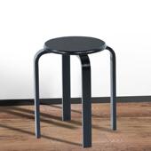 实木凳子家用木板凳客厅时尚 简约餐桌凳圆凳木凳餐凳可叠放小矮凳