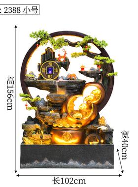 厂家直销水幕墙假山流水喷泉屏风别墅景观酒店办公室招财摆件装饰