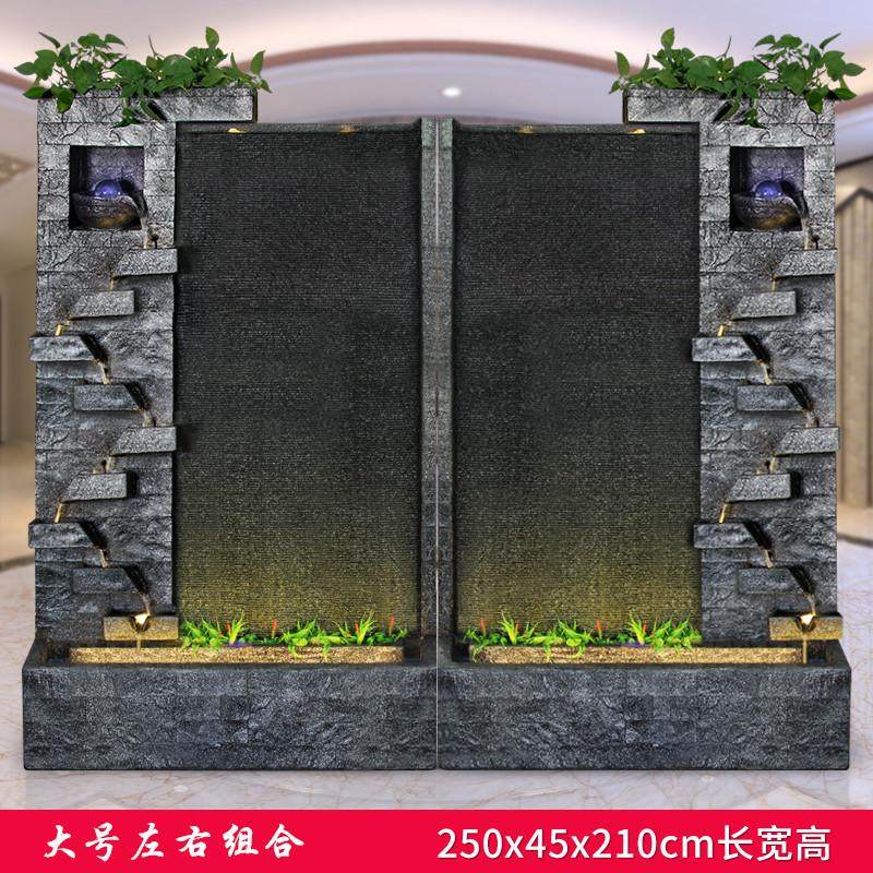 公司欧式流水墙喷泉摆件客厅大型水幕墙酒店前台庭院树脂景观装饰,家居饰品,装饰摆件,淘宝优惠券,粉丝福利购,淘宝优惠卷