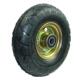10寸实心橡胶脚轮350 4老虎车轱辘小推车轮子平板车弹力防扎轮胎