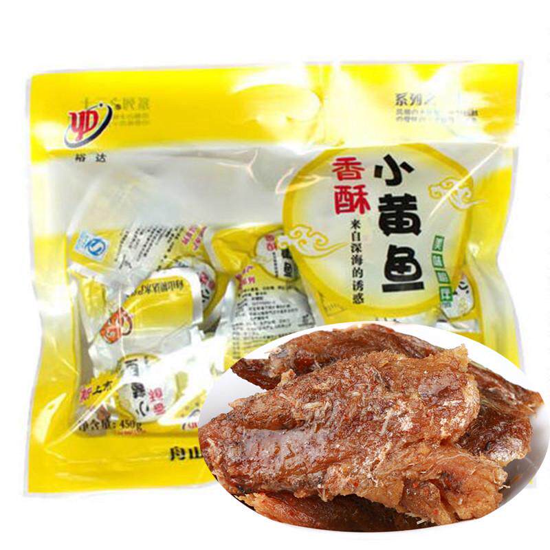 新货裕达香酥小黄鱼500g香酥鱼干即食香辣黄花鱼海鲜零食品鱼罐头